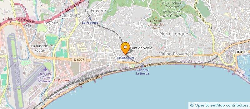 localisation de l'entreprise STE AZUREENNE PESAGES ELECTRONIQUES à CANNES
