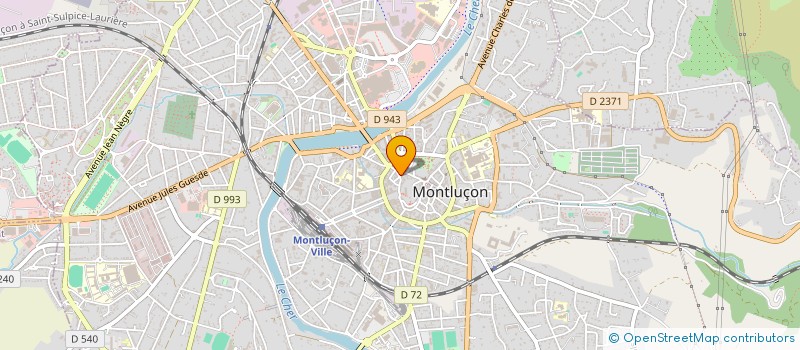 localisation de l'entreprise STE BAR DU VIEUX MONTLUCON à MONTLUCON