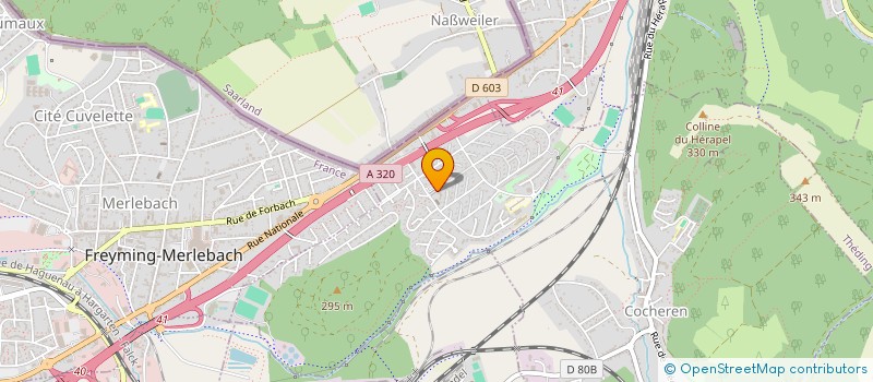 localisation de l'entreprise STE BARBE  COCHEREN