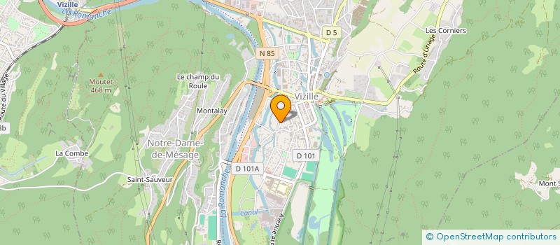 localisation de l'entreprise STE BARONE ANTOINE ET SALVATOR  VIZILLE