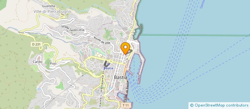 localisation de l'entreprise STE BATIMENT 2B à BASTIA