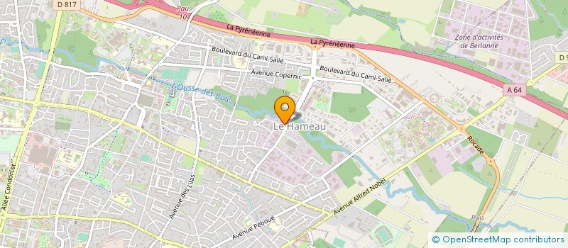 localisation de l'entreprise STE BEARNAISE CARRELAGE SOBECAR à PAU