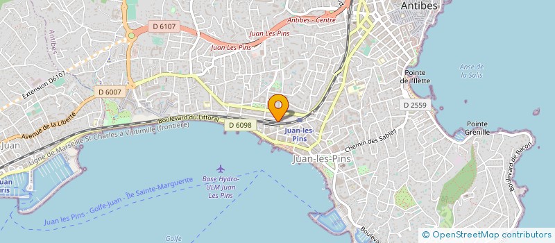 localisation de l'entreprise STE BEEFHEATER à ANTIBES