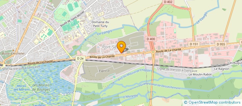 localisation de l'entreprise STE BERRUYERE DE PLATRERIE ET D'ISOLATION - SBPI  BOURGES