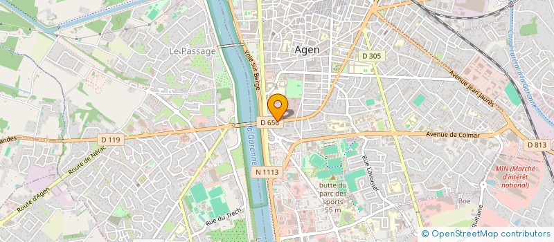 localisation de l'entreprise STE BLOQUERT BARONNET GARONNE ASSURANCES  AGEN