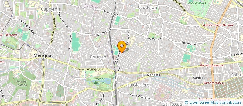localisation de l'entreprise STE BORDELAISE MATERIAUX INDUST MODERNES  GUJAN-MESTRAS