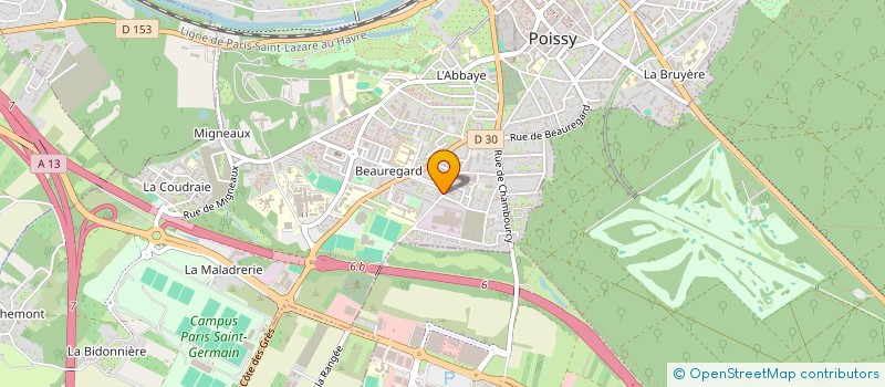 localisation de l'entreprise STE BOUCHERIE CORNEILLE  POISSY