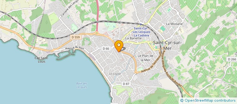 localisation de l'entreprise STE BOUDER BUSINESS à SAINT-CYR-SUR-MER