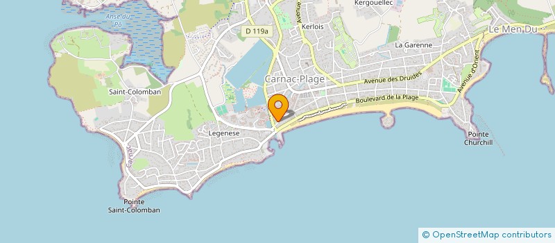 localisation de l'entreprise STE CARIOU  CARNAC
