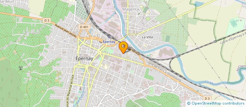 localisation de l'entreprise STE CHAMP CONSTR MECANIQUES à EPERNAY