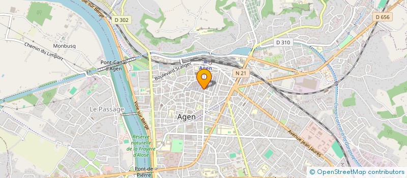 localisation de l'entreprise STE CHAUSS ETIENNE ET GEORGES à AGEN