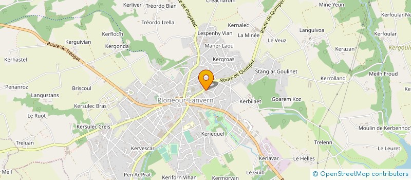 localisation de l'entreprise STE CIV CTRE VETERINAIRE à PLONEOUR-LANVERN