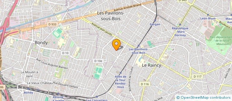localisation de l'entreprise STE CIV MAIN FERME à BAGNOLET