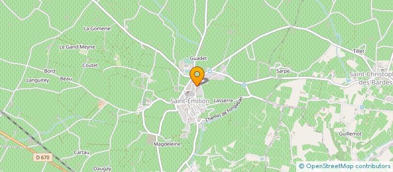 localisation de l'entreprise STE CIVI D'EXP VIGNO PIERRE RIVIERE à SAINT-EMILION