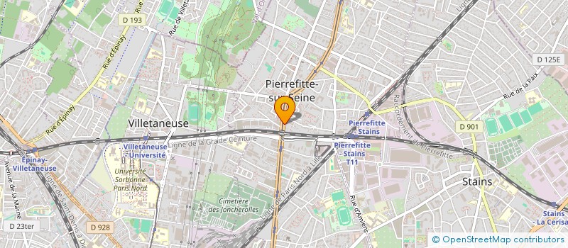 localisation de l'entreprise STE CIVIL ELYSEE RECLUS à PIERREFITTE-SUR-SEINE