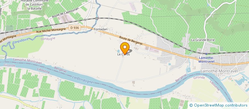 localisation de l'entreprise STE CIVILE AGRICOLE DU CARROS  LAMOTHE-MONTRAVEL