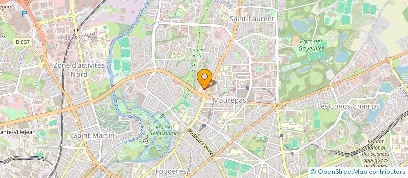 localisation de l'entreprise STE CIVILE ARMORICAINE D'INVESTISSEMENTS CULTURELS  RENNES