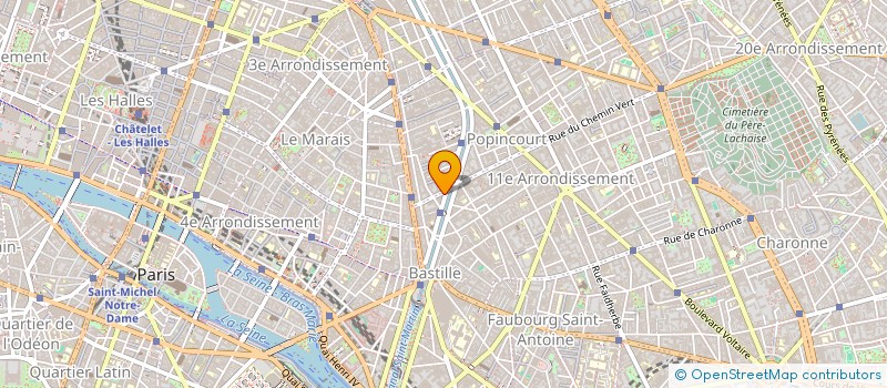 localisation de l'entreprise STE CIVILE CHEMIN VERT à PARIS