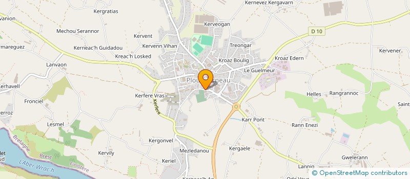 localisation de l'entreprise STE CIVILE COLIN ET FILS  PLOUGUERNEAU