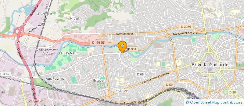 localisation de l'entreprise STE CIVILE CONSTRUCTION VENTE STENDHAL à BRIVE-LA-GAILLARDE