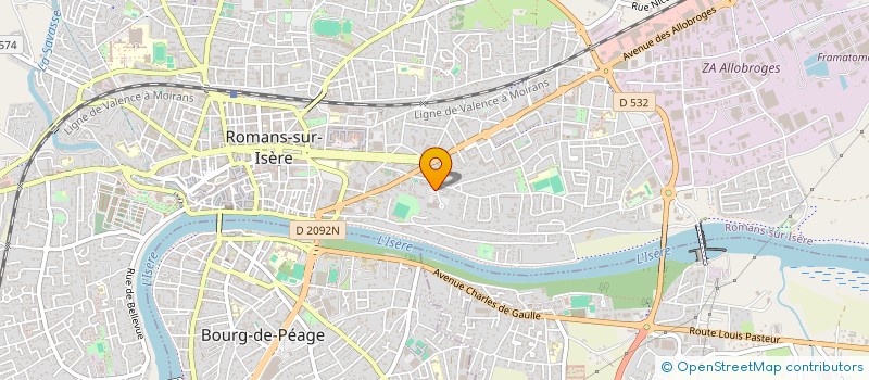 localisation de l'entreprise STE-CIVILE COOP-CONSTRUCT-LE VILLAGE 78  ROMANS-SUR-ISERE