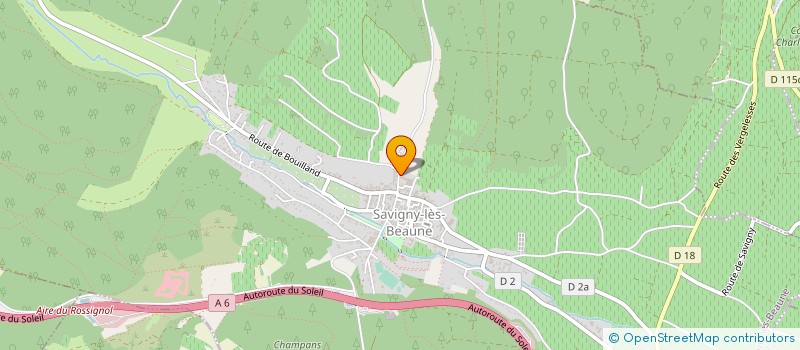 localisation de l'entreprise STE CIVILE D'EXPLOIT.AGNES ET JJ GIRARD à SAVIGNY-LES-BEAUNE