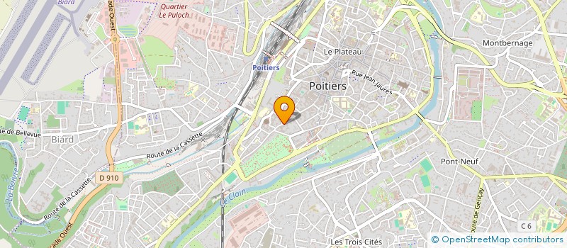 localisation de l'entreprise STE CIVILE DE GESTION CHEVALIER  POITIERS