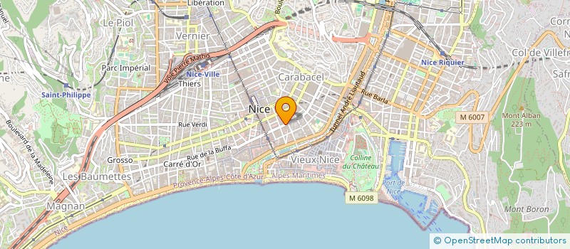 localisation de l'entreprise STE CIVILE DE MOYENS DES DOCTEURS GAGNA ET NOBLE à NICE