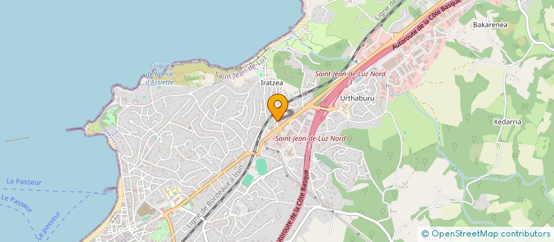localisation de l'entreprise STE CIVILE DE MOYENS ELISSALDE à SAINT-JEAN-DE-LUZ
