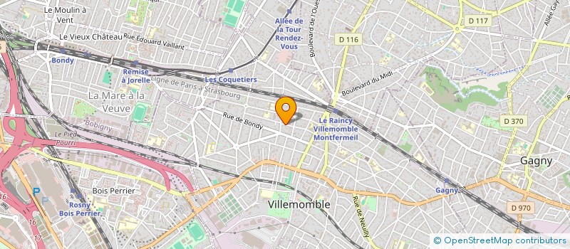 localisation de l'entreprise STE CIVILE DE PARTICIPATION ET GESTION à VILLEMOMBLE