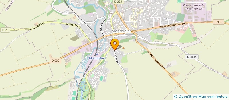 localisation de l'entreprise STE CIVILE DE PORTEFEUILLE L.F.A. à MONTDIDIER