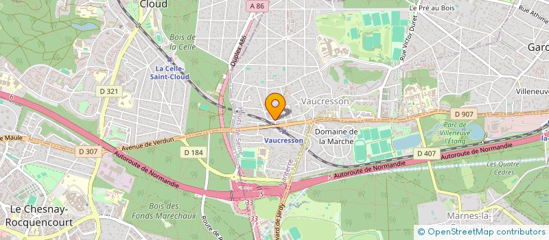 localisation de l'entreprise STE CIVILE DU 32 RUE DU MARECHAL FOCH à VAUCRESSON