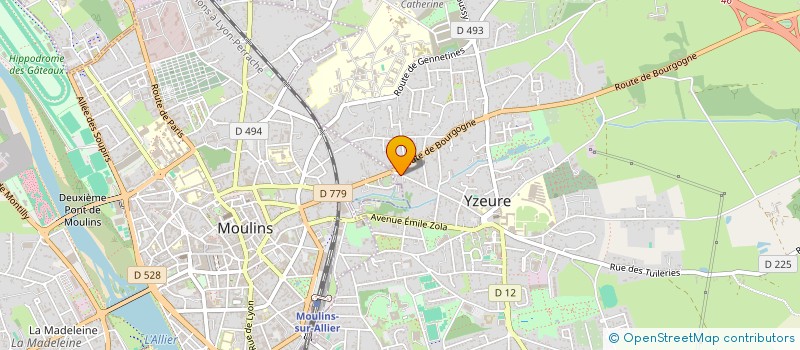 localisation de l'entreprise STE CIVILE DU 57T BD JEAN JAURES YZEURE à YZEURE