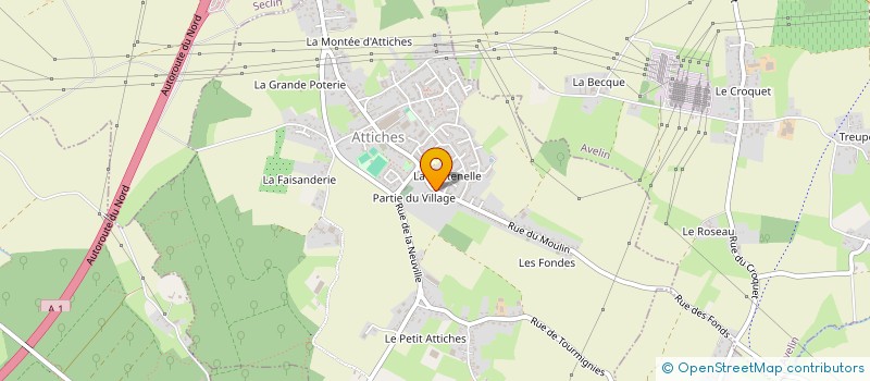 localisation de l'entreprise STE CIVILE DU DOMAINE D ATTICHES  ATTICHES