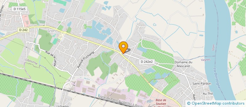 localisation de l'entreprise STE CIVILE DUROCHER  IZON