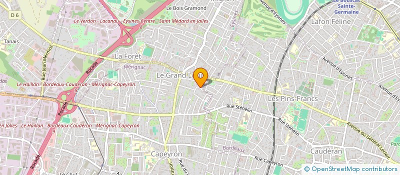 localisation de l'entreprise STE CIVILE ETUDES RECHERCHES CHAMOULAUD à MERIGNAC