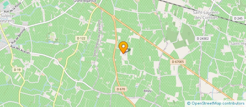 localisation de l'entreprise STE CIVILE EXPLOITATION VIGNOBLES FILLON à SAINT-EMILION