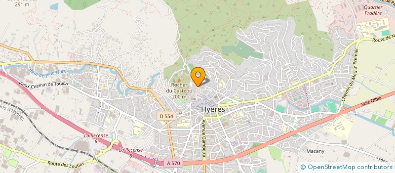 localisation de l'entreprise STE CIVILE FAMILIALE BRAUX PATRIMOINE à HYERES