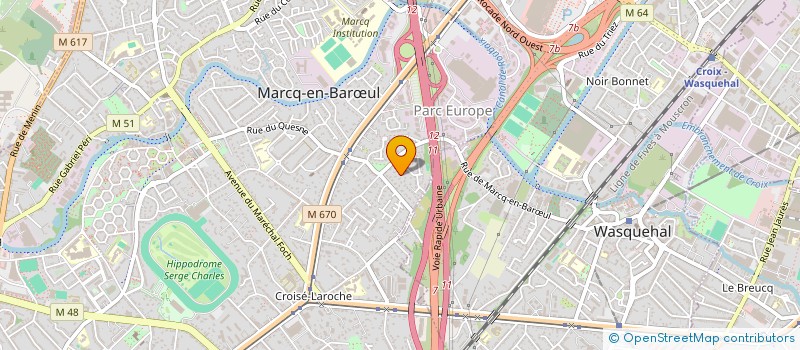 localisation de l'entreprise STE CIVILE GAPRI à MARCQ-EN-BARŒUL