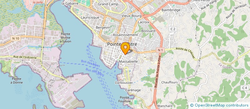 localisation de l'entreprise STE CIVILE IMMOBILIER KALALOU à POINTE-A-PITRE