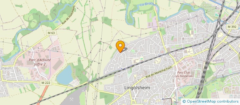 localisation de l'entreprise STE CIVILE IMMOBILIERE CASALS  LINGOLSHEIM