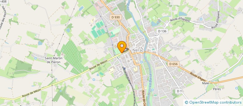 localisation de l'entreprise STE CIVILE IMMOBILIERE SAMOR  NERAC