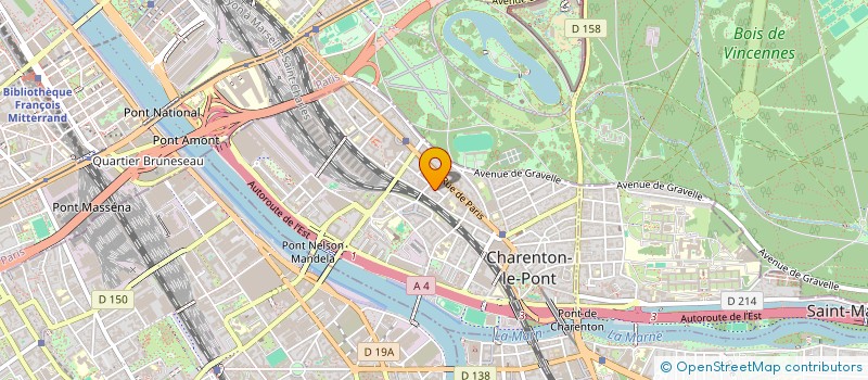 localisation de l'entreprise STE CIVILE IMMOBILIERE VERDUN à CHARENTON-LE-PONT