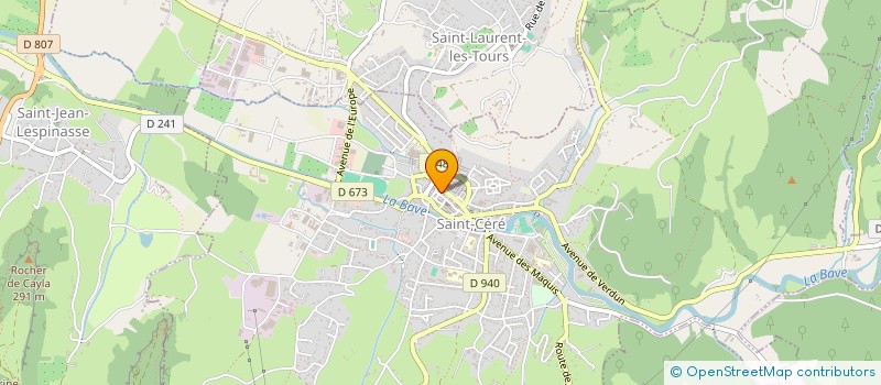 localisation de l'entreprise STE CIVILE LE MAZEL à SAINT-CERE