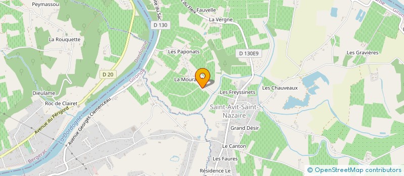 localisation de l'entreprise STE CIVILE LES BLAISES  LES LEVES-ET-THOUMEYRAGUES