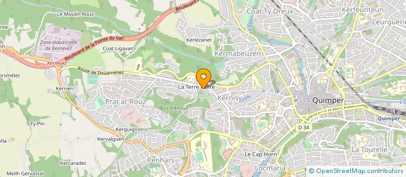 localisation de l'entreprise STE CIVILE LES BLEUETS à QUIMPER