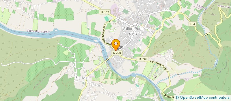 localisation de l'entreprise STE CIVILE LES BRUGIERES à VALLON-PONT-D'ARC