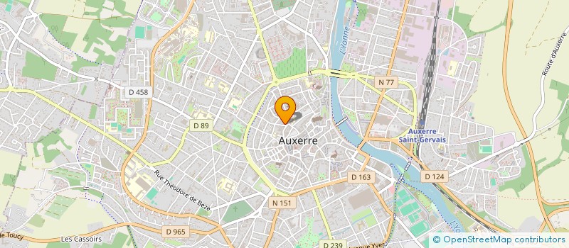 localisation de l'entreprise STE CIVILE PARTICULIERE COUR ST JACQUES à AUXERRE
