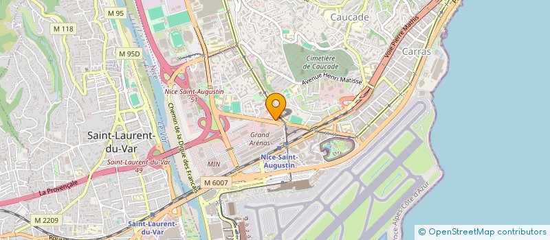 localisation de l'entreprise STE CIVILE PROFESSIONNELLE D'INFIRMIERS-IERES BEN AMAR- GABISON - HERAUD - TOUCHE à NICE