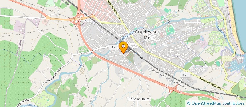 localisation de l'entreprise STE CIVILE TOULISA à ARGELES-SUR-MER